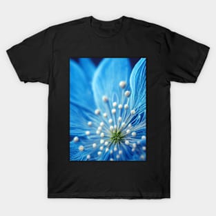 Love-In-A-Mist Blue Flowers T-Shirt